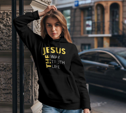 Jesus the way truth life Hoodie UNISEX